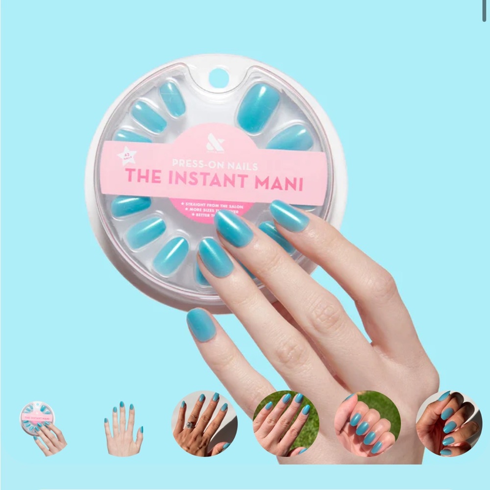 Short “My Little Seapony” Olive & June Press-On Nails